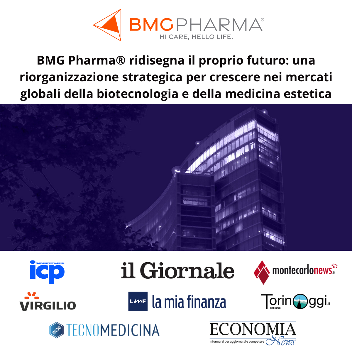 BMG Pharma ridisegna il proprio futuro